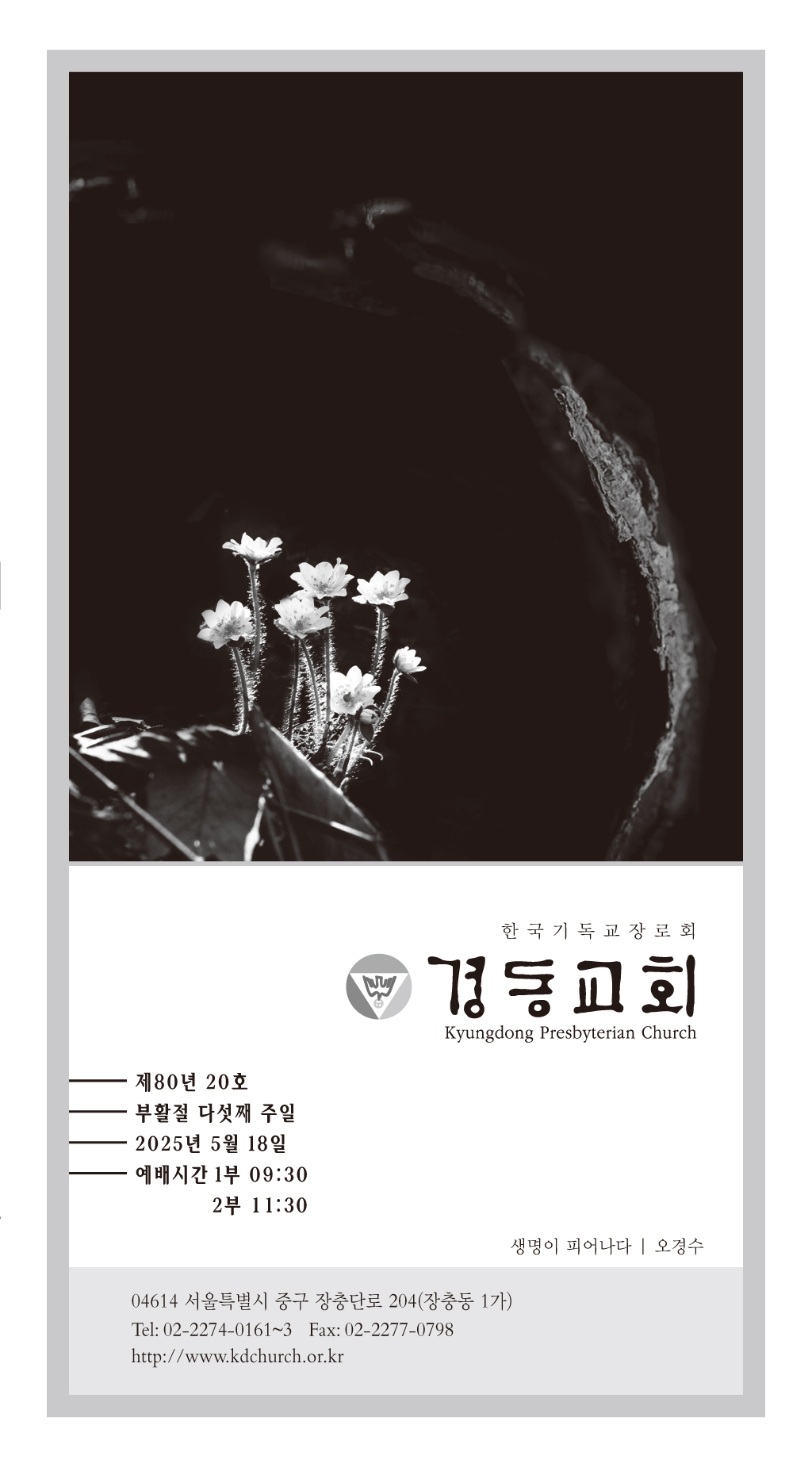 경동교회 주보