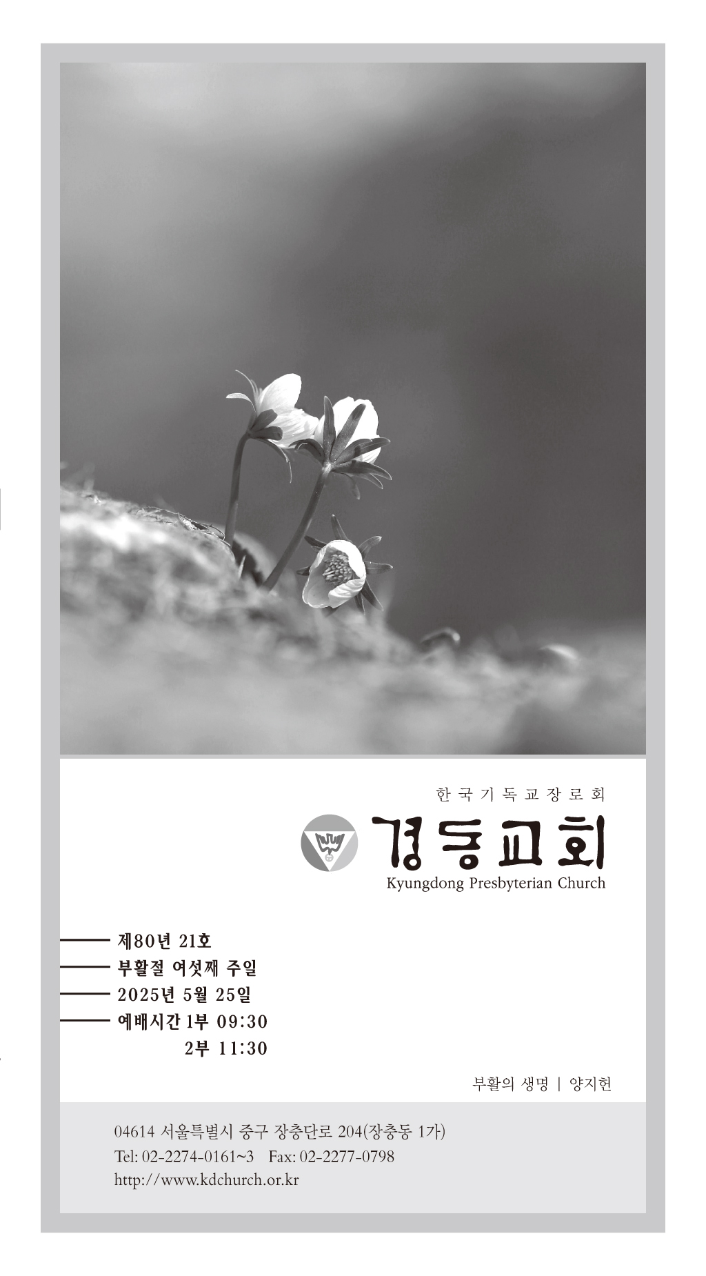 경동교회 주보